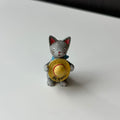 Ornawe Mini Resin Cat with Bow Tie Figurine – Tabletop Animal Decor