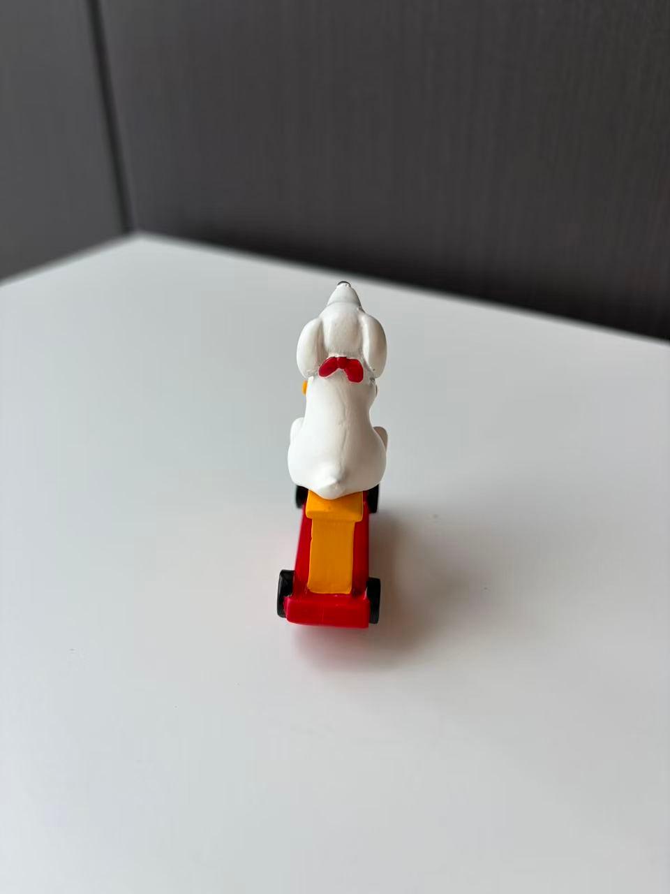 Ornawe Mini Resin Dog on Scooter Figurine – Tabletop Animal Decor