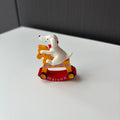 Ornawe Mini Resin Dog on Scooter Figurine – Tabletop Animal Decor